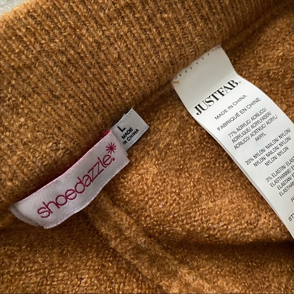 NWT Camel Colored Knit Wide Leg Pants - Picture 13 of 14